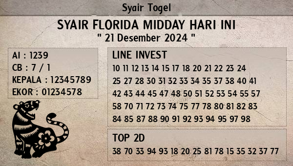 Prediksi Florida Midday