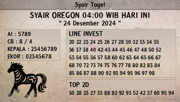 Prediksi Oregon 04:00 WIB