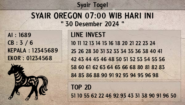 Prediksi Oregon 07:00 WIB