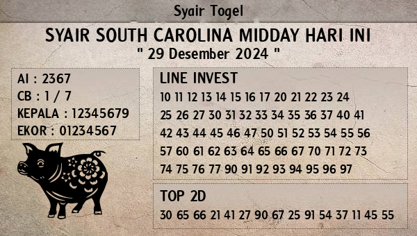 Prediksi South Carolina Midday