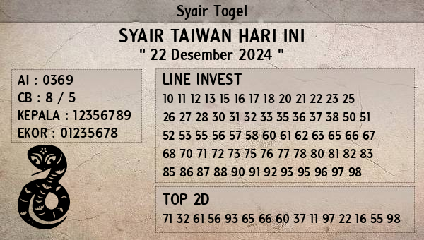 Prediksi Taiwan