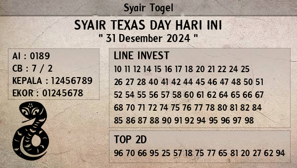 Prediksi Texas Day