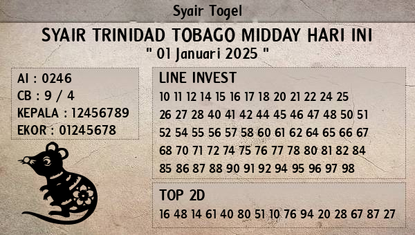 Prediksi Trinidad Tobago Midday