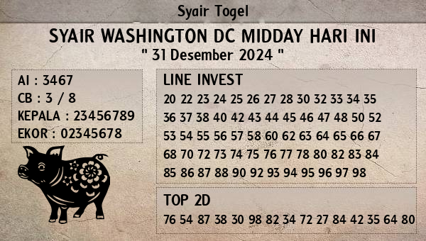 Prediksi Washington Dc Midday