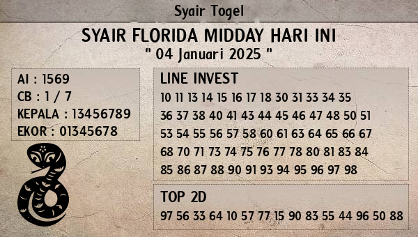 Prediksi Florida Midday