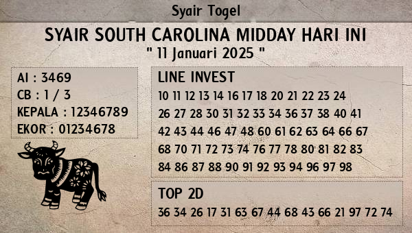 Prediksi South Carolina Midday