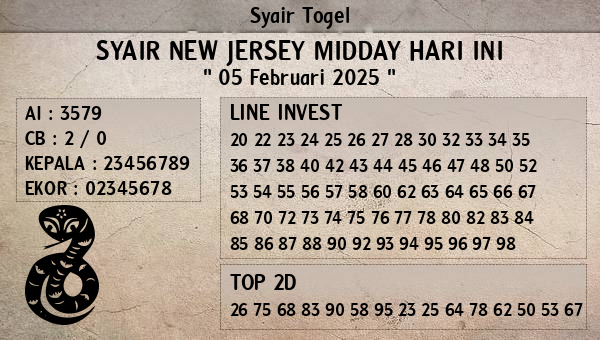 Prediksi New Jersey Midday