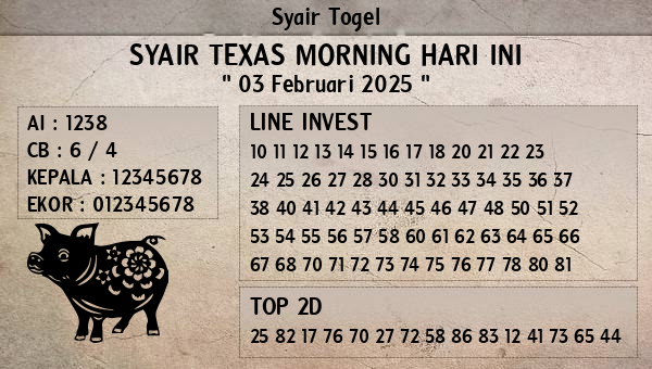 Prediksi Texas Morning